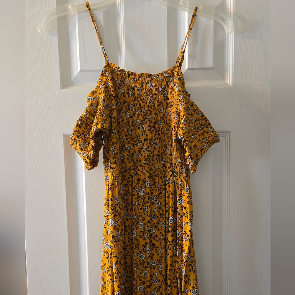 Floral Yellow Summer Dress